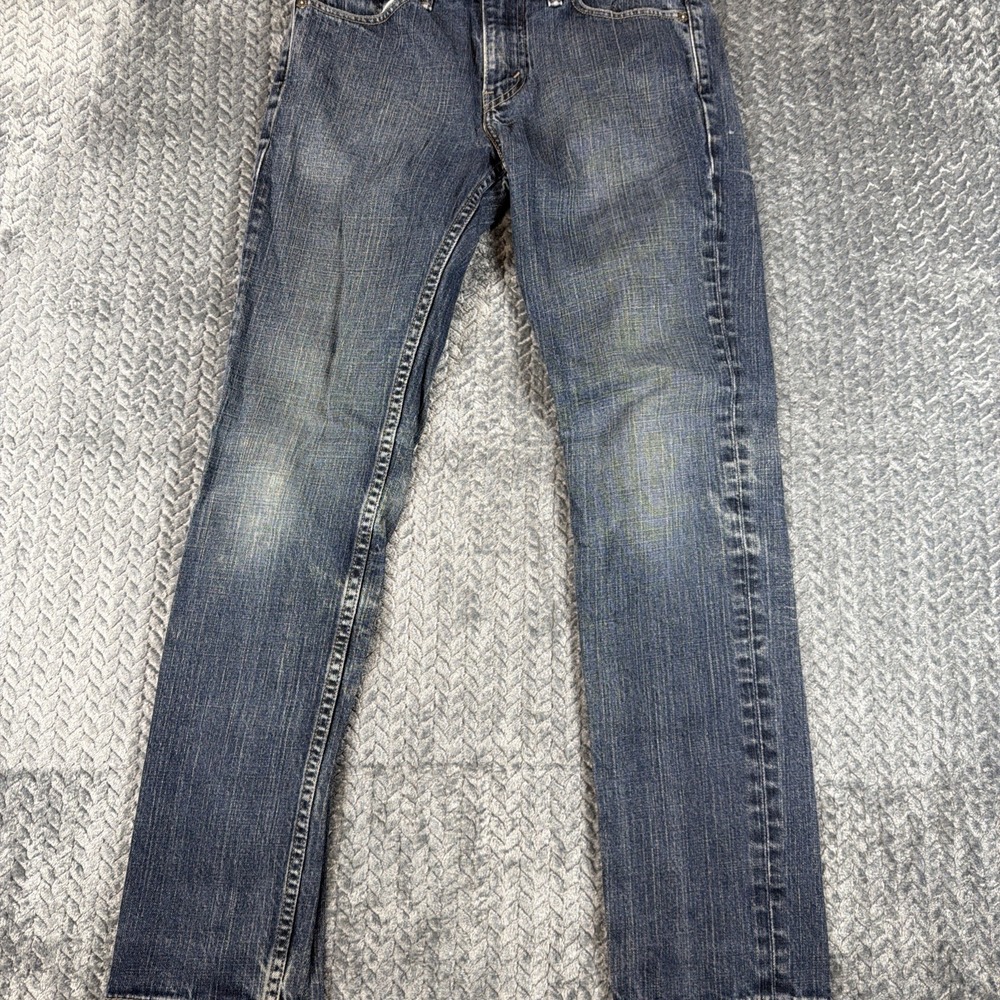 Levis 511 Slim Jeans Mens 29x32 Blue Denim Dark Wash Stretch